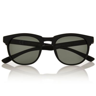 Mini boys black flat top sunglasses
